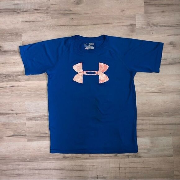 Under Armour Boys Blue T Shirt size M, loose fit - Picture 1 of 3